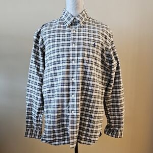 Polo Ralph Lauren Black and White Plaid Shirt